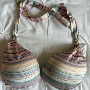 Victoria's Secret Multicolor Striped Bikini Top